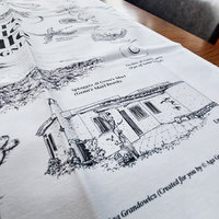 Torre delle Stelle Tea Towel – Illustrated Sardinian Nature & Culture